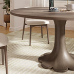 Liora Dark Walnut Round Solid Wood Pedestal Dining Table  - image 19
