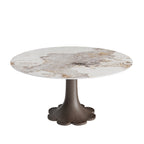 Liora Dark Walnut Round Solid Wood Pedestal Dining Table  - image 21