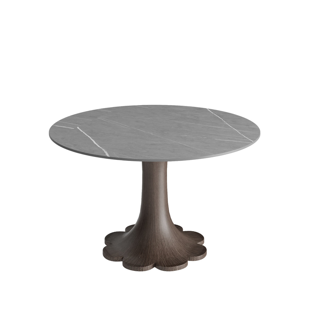 Liora Dark Walnut Round Solid Wood Pedestal Dining Table  - image 43