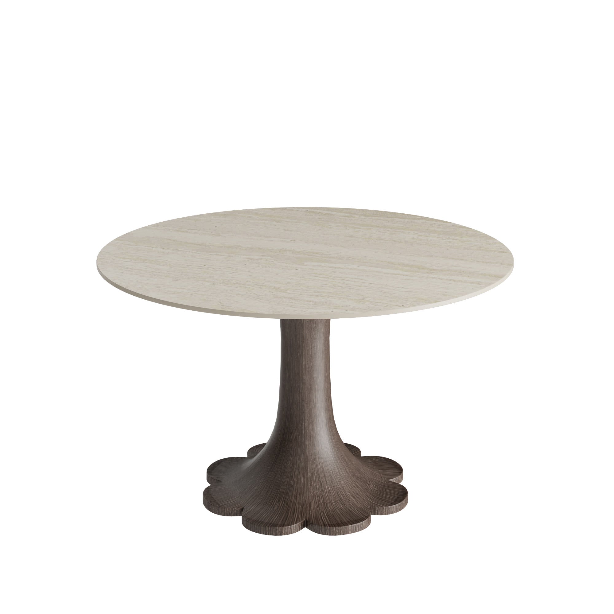 Liora Dark Walnut Round Solid Wood Pedestal Dining Table  - image 52