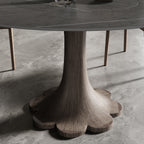 Liora Dark Walnut Round Solid Wood Pedestal Dining Table  - image 125