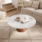 Mid-century Round Pedestal Coffee Table - image 2