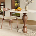 Mid-Century Modern Solid Wood Dining Table Seats 2-4 - image 1