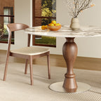 Mid-Century Modern Solid Wood Dining Table Seats 2-4 - image 4