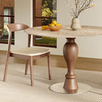 Mid-Century Modern Solid Wood Dining Table Seats 2-4 - image 7
