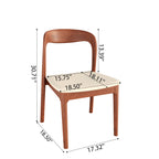 Set of 2/4/6 Modern Wooden Dining Chairs Soft Cushion Seat - image 13