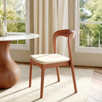 Set of 2/4/6 Modern Wooden Dining Chairs Soft Cushion Seat - image 8