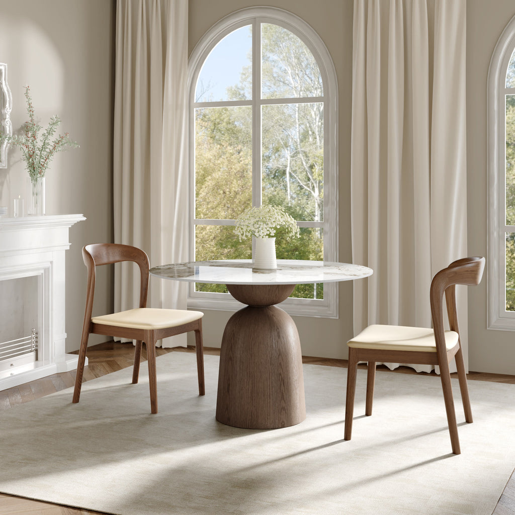 Set of 2/4/6 Modern Wooden Dining Chairs Soft Cushion Seat - image 5