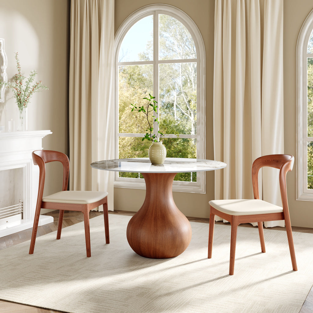 Set of 2/4/6 Modern Wooden Dining Chairs Soft Cushion Seat - image 12