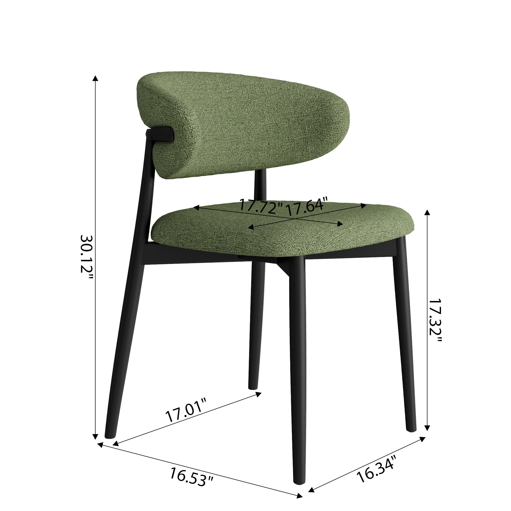 2x/4x/6x Modern Dining Chairs With Minimalist Metal Base - image 3