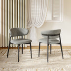 2x/4x/6x Modern Dining Chairs With Minimalist Metal Base - Gray - 6x Chairs - image 4