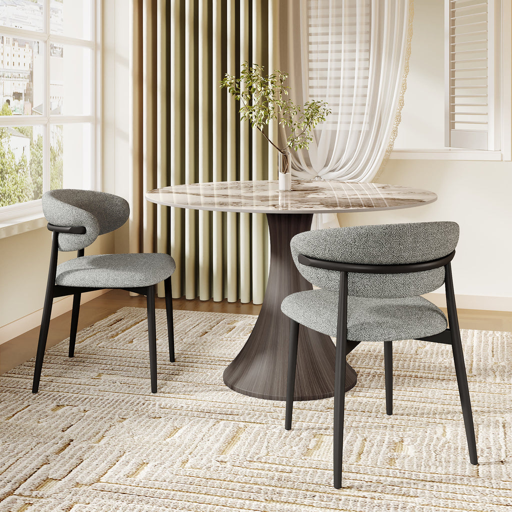 2x/4x/6x Modern Dining Chairs With Minimalist Metal Base - image 5