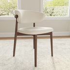 Round Dining Table Set with 4/6/8 Curved Backrest Solid Wood Dining Chairs - image 3
