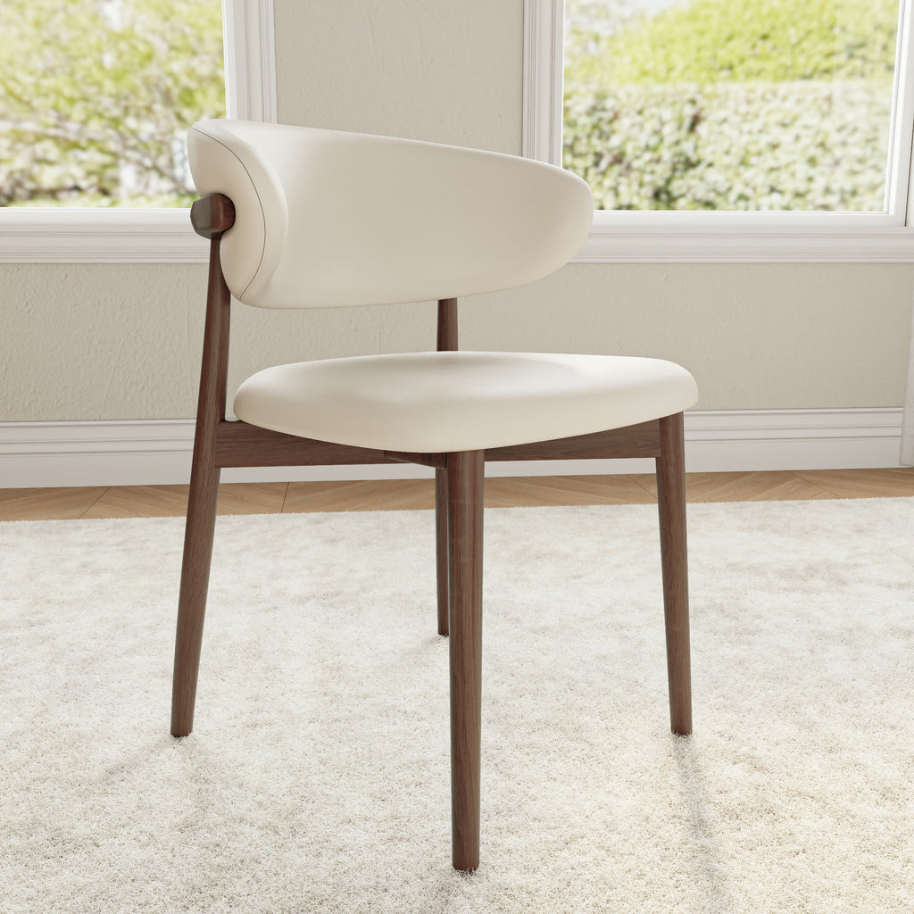 Round Dining Table Set with 4/6/8 Curved Backrest Solid Wood Dining Chairs - image 7