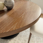 Round Dining Table Set with 4/6/8 Curved Backrest Solid Wood Dining Chairs - image 5