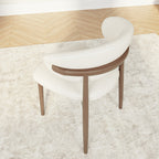 Round Dining Table Set with 4/6/8 Curved Backrest Solid Wood Dining Chairs - image 9
