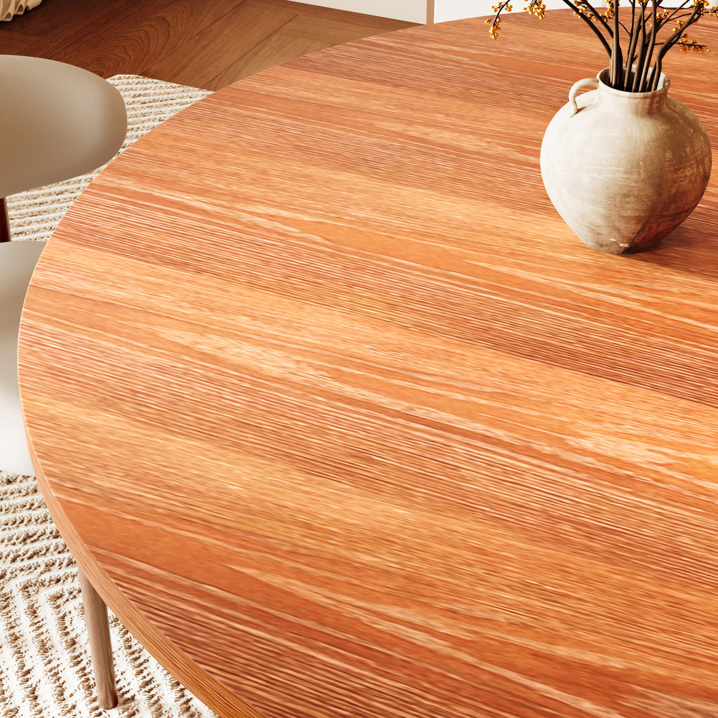 Soluna Round Kitchen Table Mid-Century Style For 4-8 People - image 11