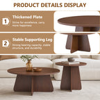 Retro-style Nesting Coffee Table Set - image 6