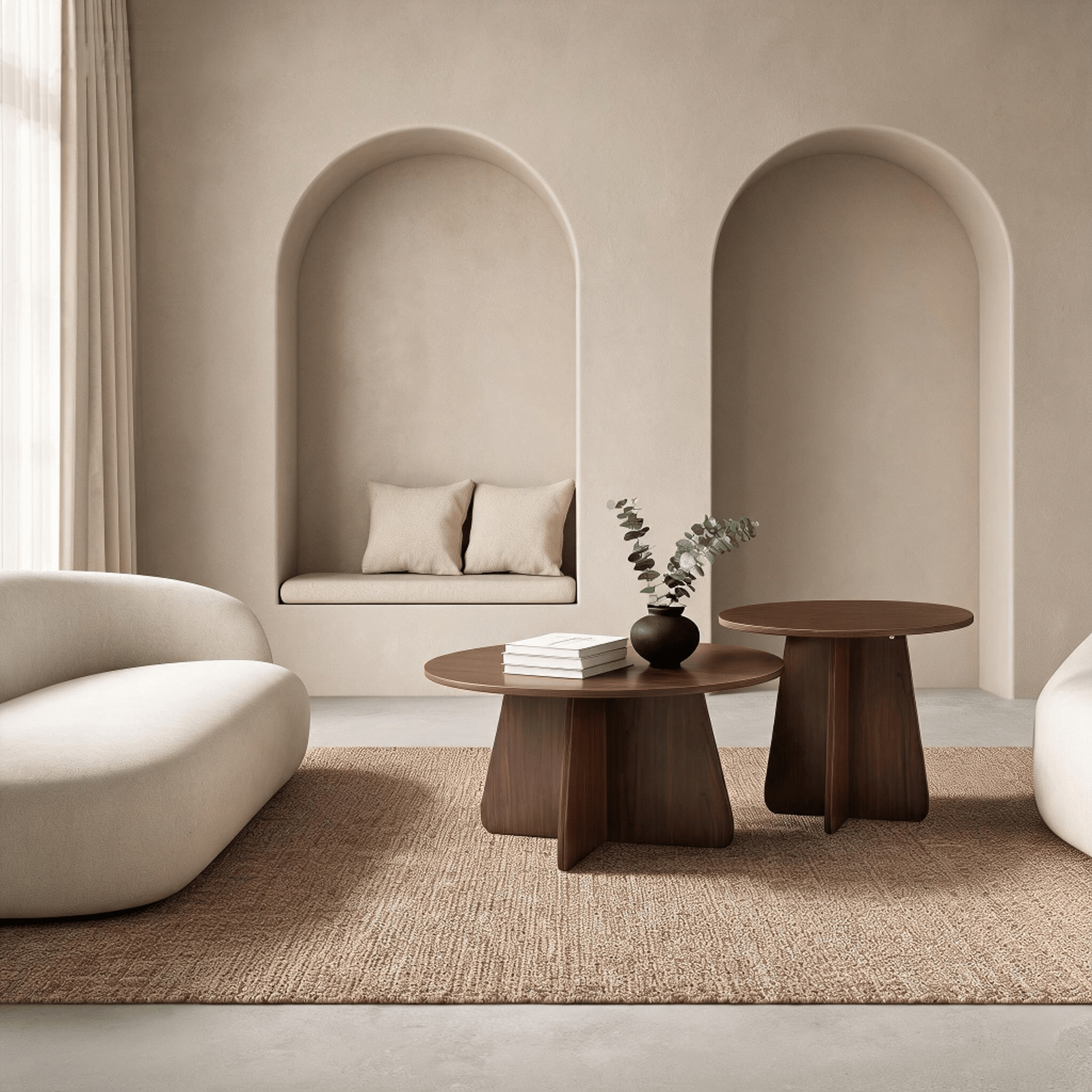 Retro-style Nesting Coffee Table Set - image 1