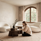 Retro-style Nesting Coffee Table Set - image 2