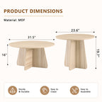 Retro-style Nesting Coffee Table Set - image 11