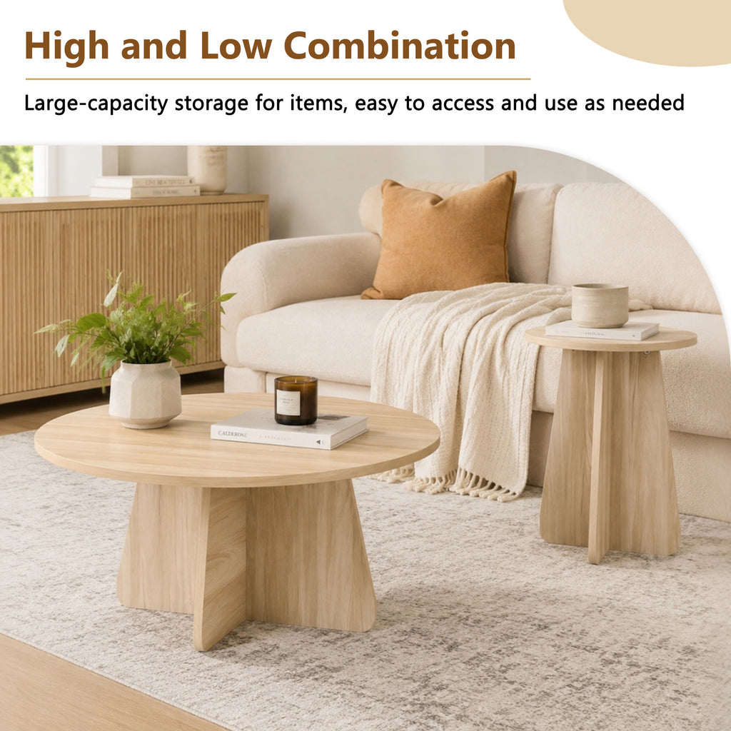 Retro-style Nesting Coffee Table Set - image 15