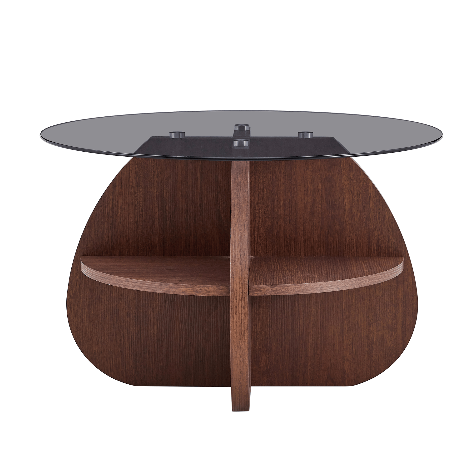 Creative Cross-structure Round Coffee Table - image 6