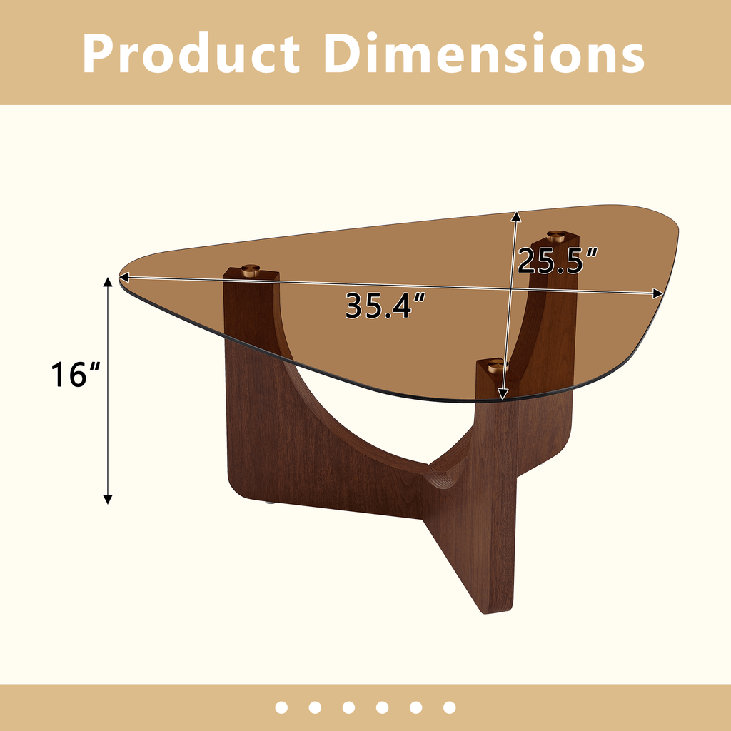 Vintage-style Triangular Coffee Table - image 3