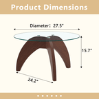 Creative Claw-style Triangular-leg Round Coffee Table - image 3