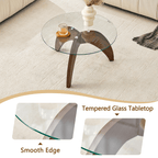 Creative Claw-style Triangular-leg Round Coffee Table - image 7