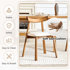 Walnut Soft Cushion Dining Chair – Ergonomic Comfort Edition - image 14