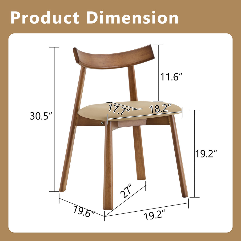 Walnut Soft Cushion Dining Chair – Ergonomic Comfort Edition - image 18