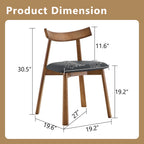 Walnut Soft Cushion Dining Chair – Ergonomic Comfort Edition - image 2