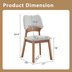 Walnut Soft Cushion Dining Chair – Ergonomic Comfort Edition - image 10