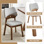Walnut Soft Cushion Dining Chair – Ergonomic Comfort Edition - image 13