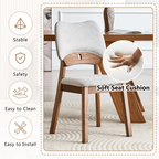 Walnut Soft Cushion Dining Chair – Ergonomic Comfort Edition - image 12