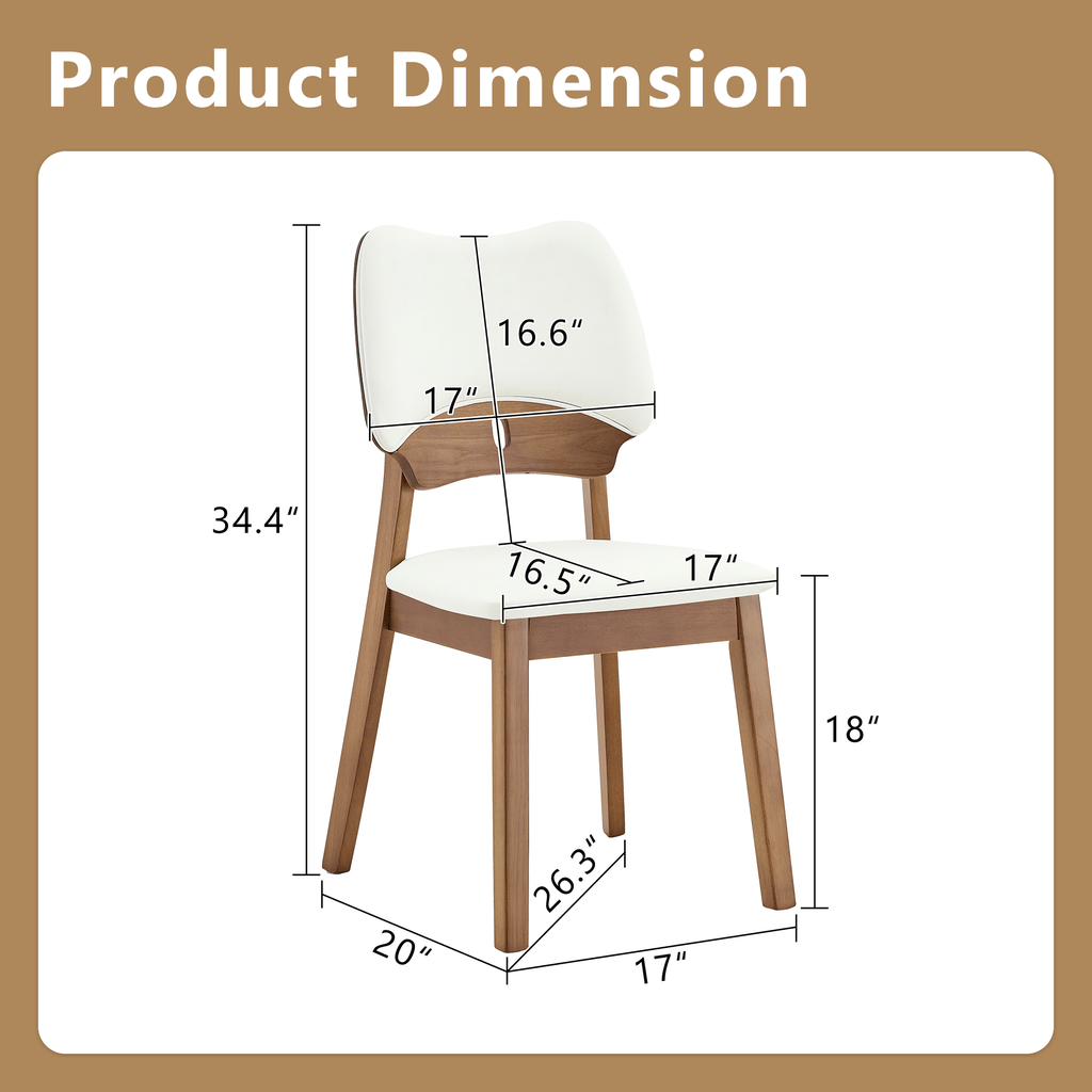 Walnut Soft Cushion Dining Chair – Ergonomic Comfort Edition - image 18