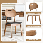 Walnut Cutout Back Dining Chair – Mid-Century Modern Edition - image 5
