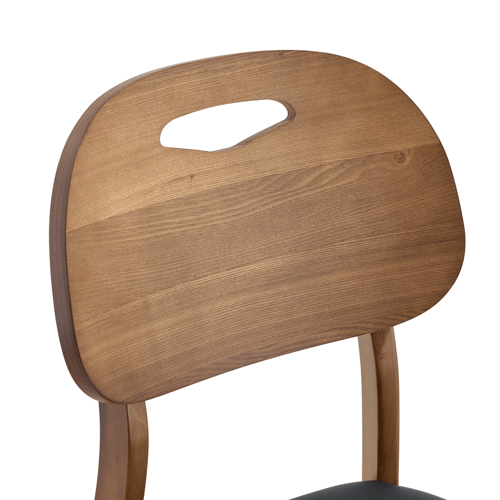 Walnut Cutout Back Dining Chair – Mid-Century Modern Edition - image 8