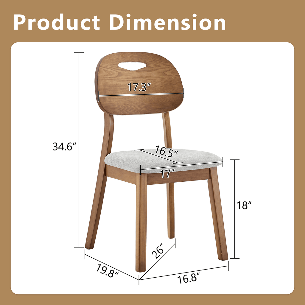 Walnut Cutout Back Dining Chair – Mid-Century Modern Edition - image 11