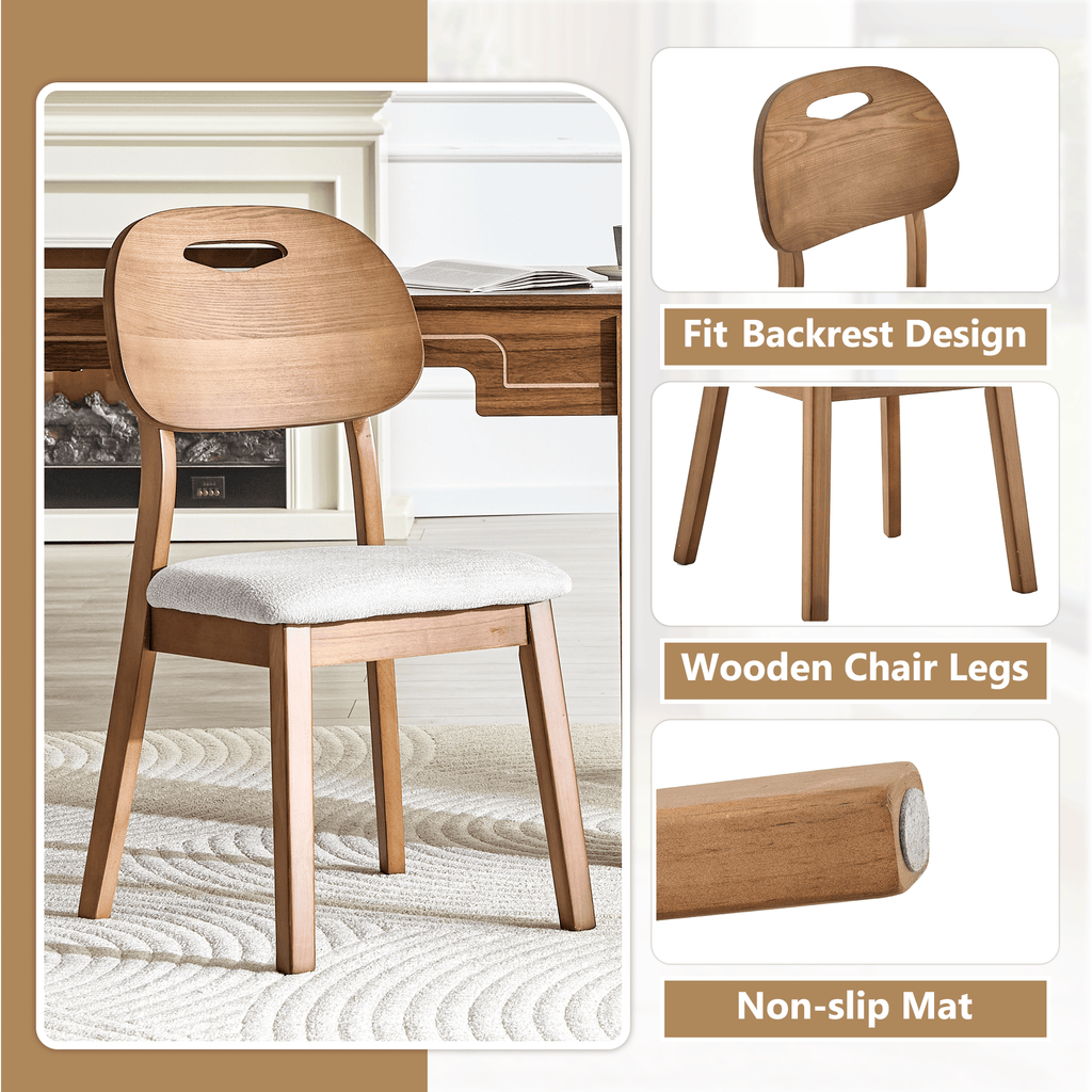 Walnut Cutout Back Dining Chair – Mid-Century Modern Edition - image 14