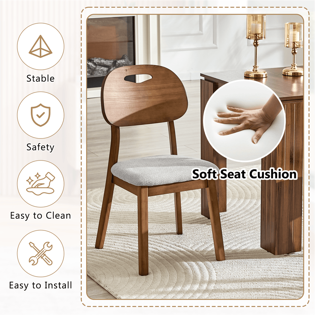 Walnut Cutout Back Dining Chair – Mid-Century Modern Edition - image 15