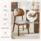 Walnut Cutout Back Dining Chair – Mid-Century Modern Edition - image 15