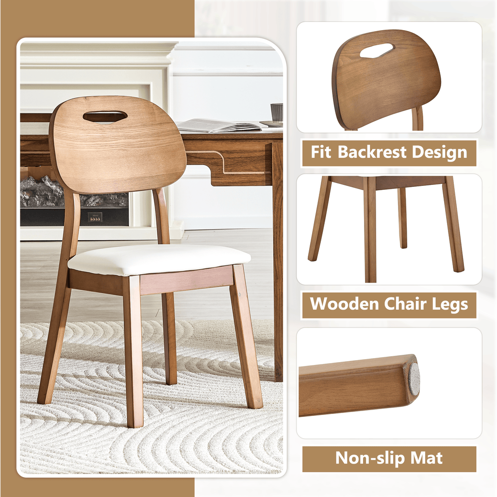 Walnut Cutout Back Dining Chair – Mid-Century Modern Edition - image 23