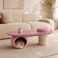 Co-living Coffee Table – Human & Pet Shared Space Design - Pink - image 0