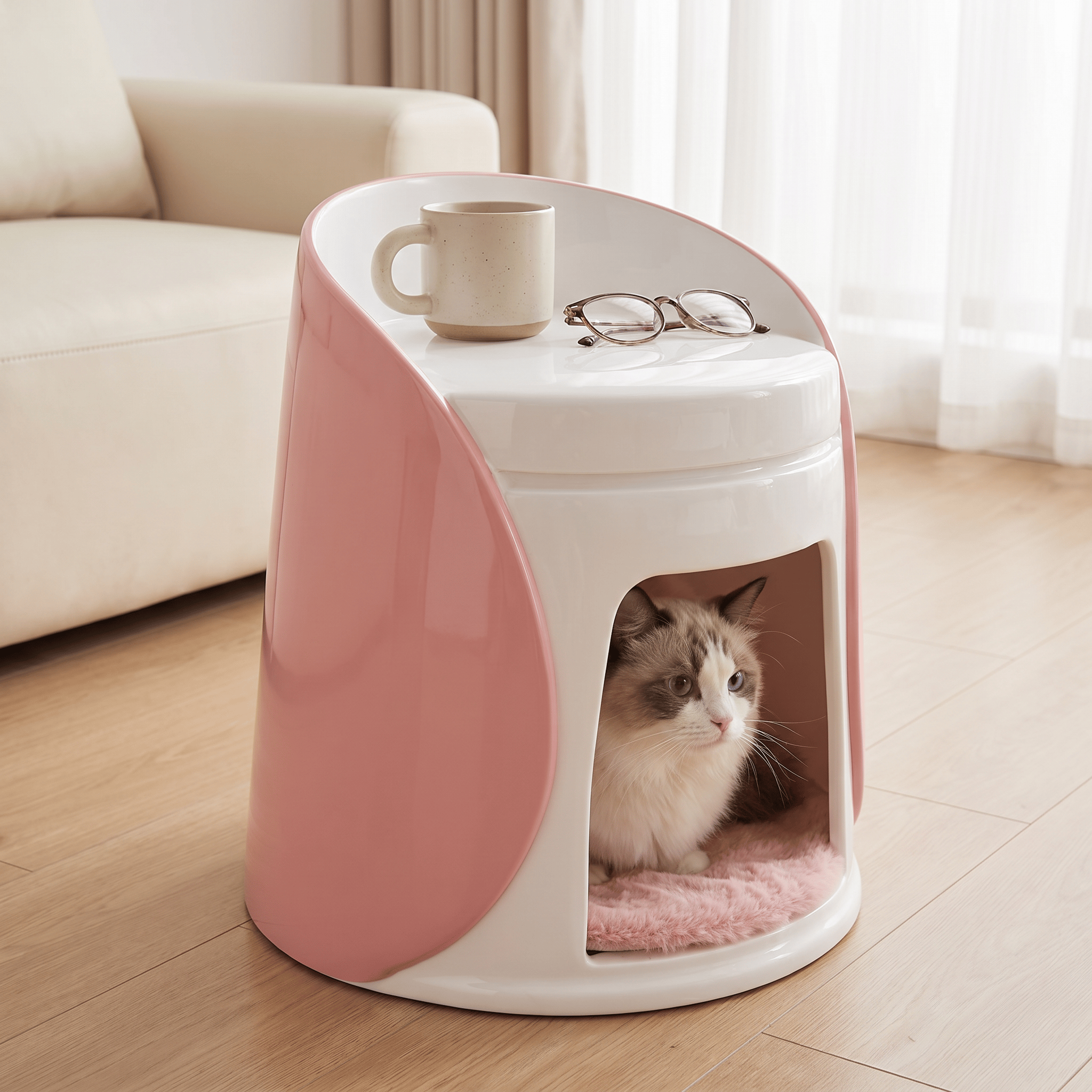 Co-Living Pet Pod Table – Human & Pet Shared Living Design - image 2