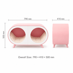 Pink Dual-chamber Human & Pet Shared Side Table - image 2