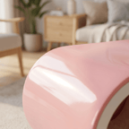 Pink Dual-chamber Human & Pet Shared Side Table - image 3