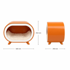 Orange Single-Chamber Human & Pet Shared Side Table - image 3