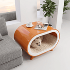 Orange Single-Chamber Human & Pet Shared Side Table - image 1